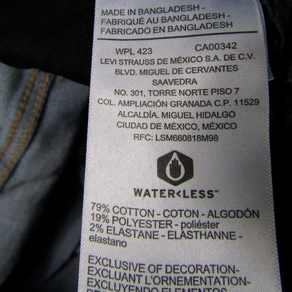 Denizen Levi's NEW NWT Womens Size 14 W32 High Rise Super Skinny Blue Denim - Picture 6 of 6